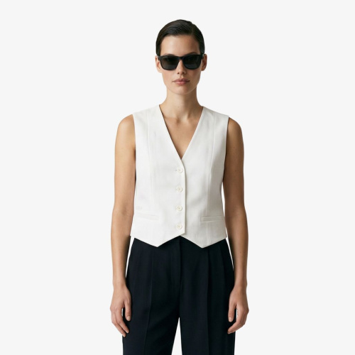 Женская жилетка Lacoste из смеси льна