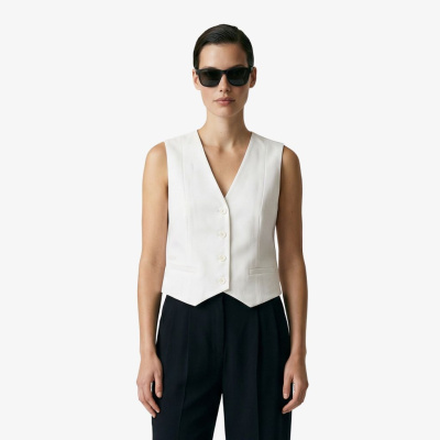 Женская жилетка Lacoste из смеси льна