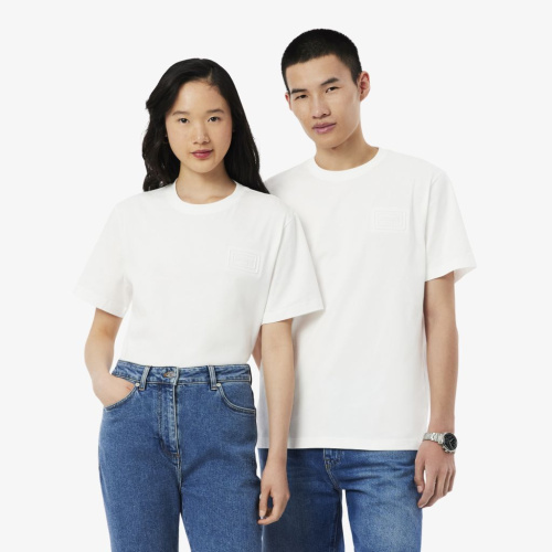 Хлопковая футболка Lacoste унисекс