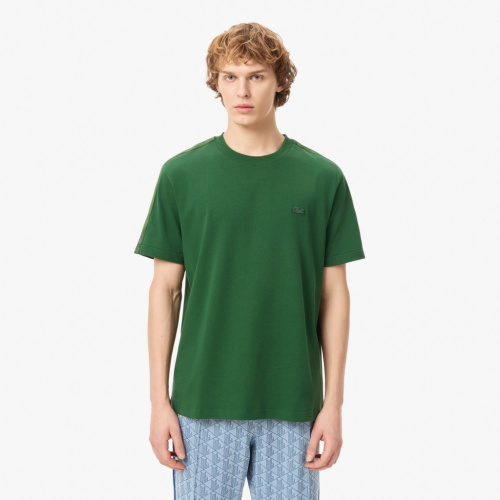 Мужская хлопковая футболка Lacoste стандартного кроя