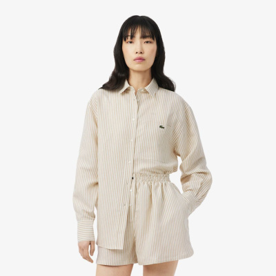 Женская рубашка Lacoste из льна