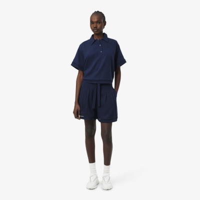 Женские шорты Lacoste из смеси льна