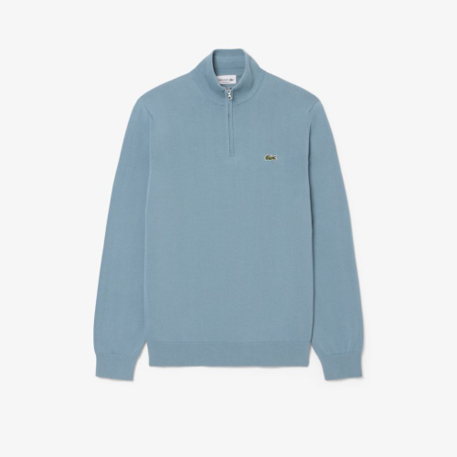 Мужской свитер Lacoste с высоким воротником и застежкой-молнией