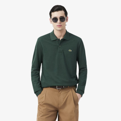Мужская рубашка-поло Lacoste L.12.12 с длинным рукавом