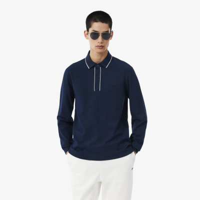 Мужская рубашка-поло Lacoste с длинным рукавом