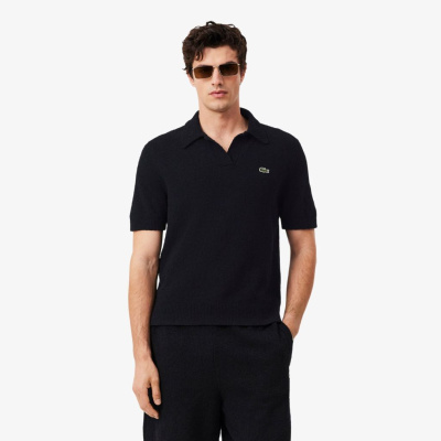 Мужское вязанное поло Lacoste классического кроя