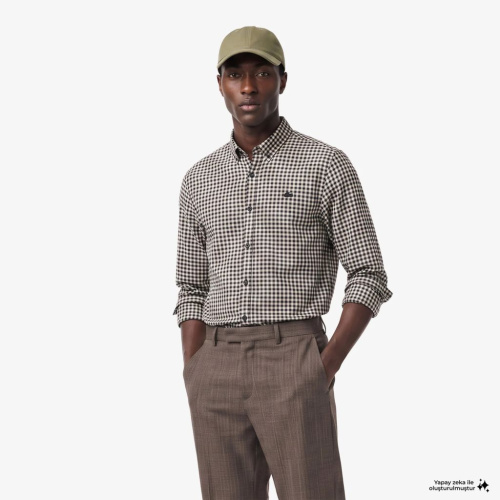 Мужская хлопковая рубашка Lacoste