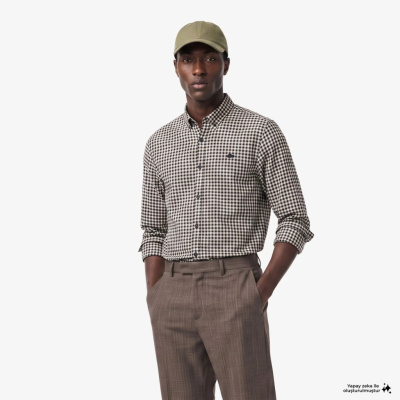 Мужская хлопковая рубашка Lacoste