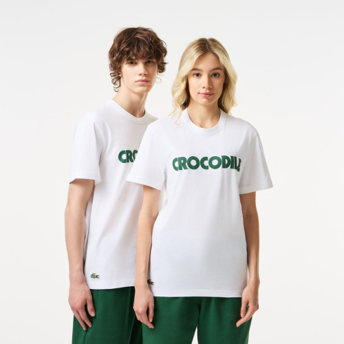 Хлопковая футболка Lacoste унисекс