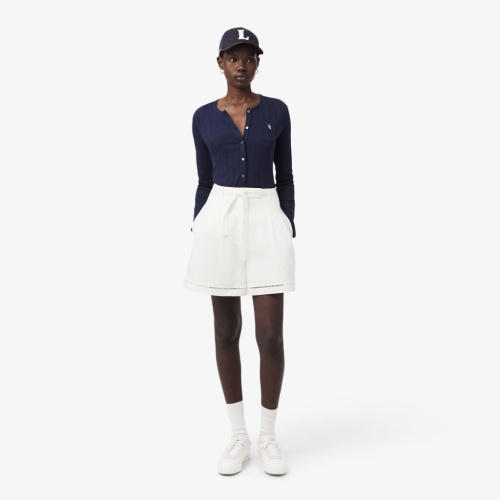 Женские шорты Lacoste из смеси льна
