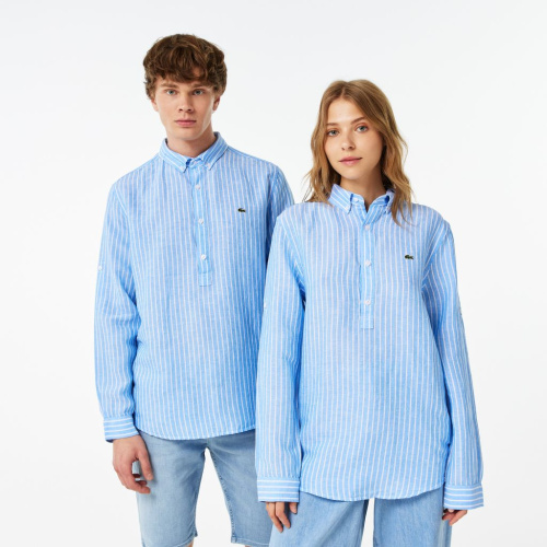 Рубашка Lacoste повседневного кроя унисекс из смеси льна