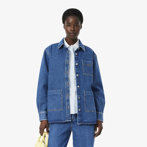 Женская джинсовая куртка Lacoste из органического хлопка