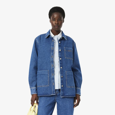Женская джинсовая куртка Lacoste из органического хлопка