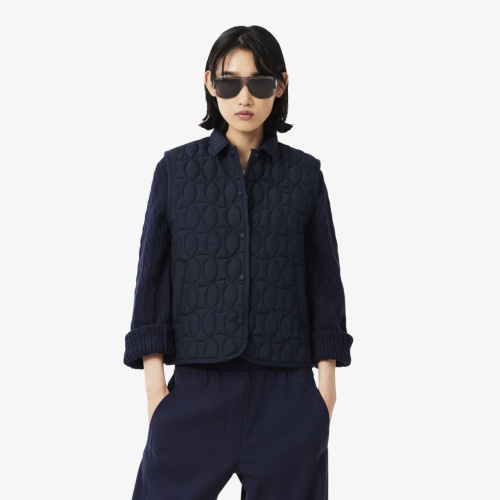 Стеганный женский жилет Lacoste