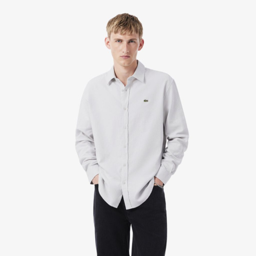 Мужская фланелевая рубашка Lacoste прямого кроя
