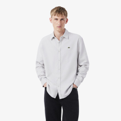 Мужская фланелевая рубашка Lacoste прямого кроя