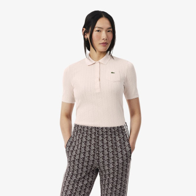 Женское хлопковое поло Lacoste