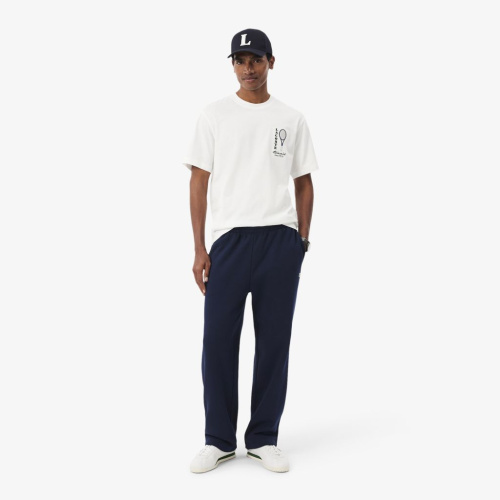 Мужские спортивные брюки из флиса свободного кроя Lacoste