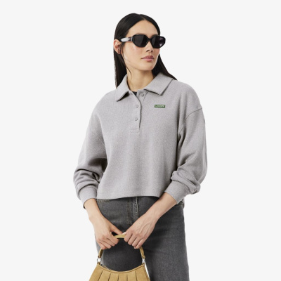 Женская хлопковая толстовка Lacoste