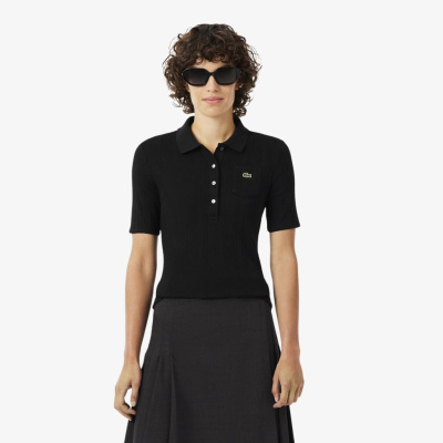 Женское хлопковое поло Lacoste