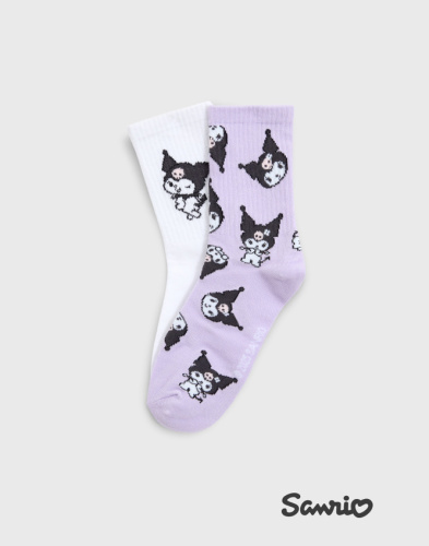 Носки с принтом Kuromi 2 пары Глория Джинс