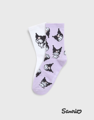 Носки с принтом Kuromi 2 пары Глория Джинс