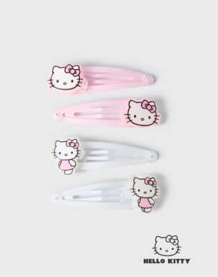 Сияющие заколки для волос c Hello Kitty 4 шт. Глория Джинс