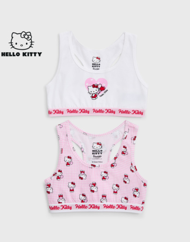 Бельевые топы с принтом Hello Kitty 2 шт. Глория Джинс