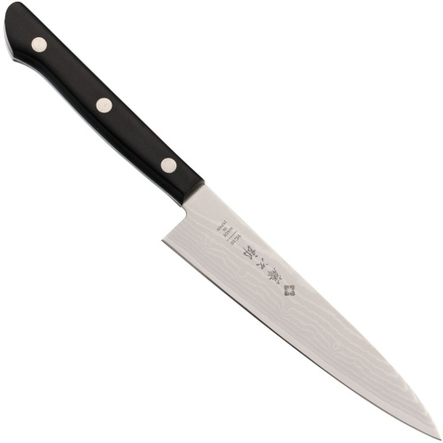 Кухонный нож универсальный Tojiro Western Knife F-333, сталь VG-10, рукоять стабилизированная древесина, черный