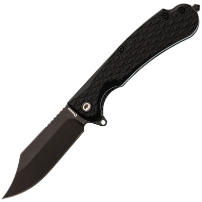 Складной нож Daggerr Powie All Black DL, сталь 8Cr14MoV, рукоять термопластик FRN, черный