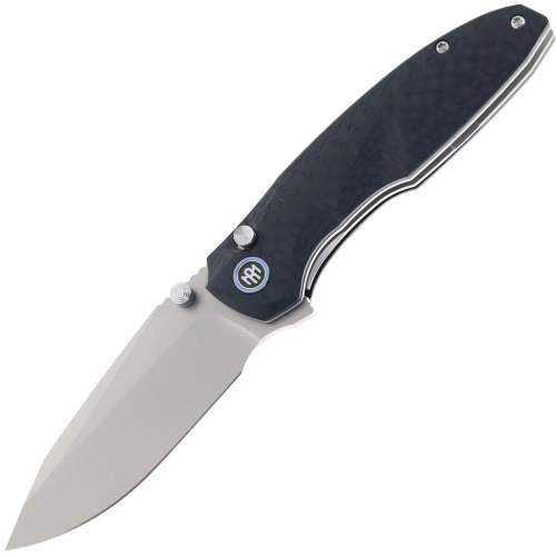 Складной нож Remette Cool Whale sandblast , сталь 14C28N, рукоять G10, черный