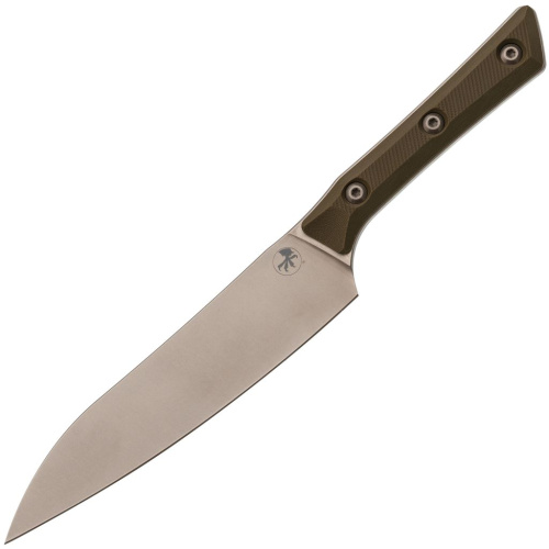 Кухонный нож Microtech 6 Utility Knife, сталь M390MK, рукоять G10, оливковый