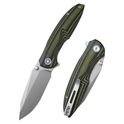 Складной нож Remette Cool Whale, сталь 14C28N, рукоять G10, черно-зеленый