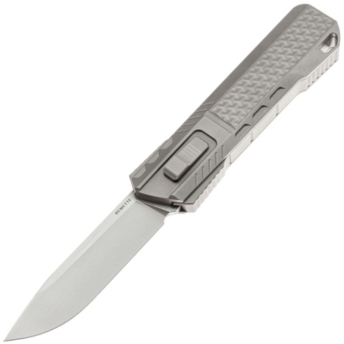 Гравитационный нож Remette Sharp Leopard, сталь M390, рукоять титан, серый