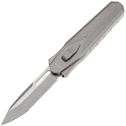 Гравитационный нож Remette Swordfish, сталь 14C28N, рукоять алюминий/карбон, серый