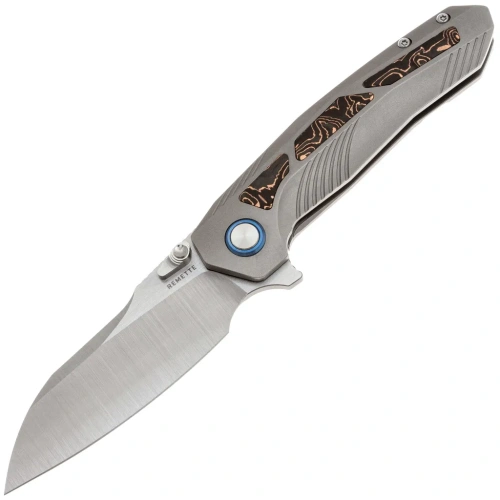 Складной нож Remette Kestrel, сталь S35VN, рукоять титан/Copper CF