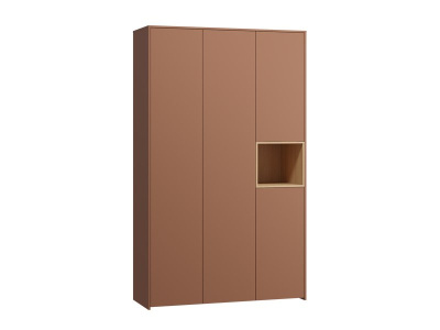 Распашной шкаф Висмар 3-153x240 Терракотовый