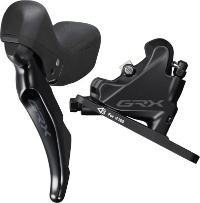 Шоссейные пистолеты Shimano GRX ST-RX400 (2x10) с гидравлическим тормозом BR-RX400 (850 мм левый - передний)