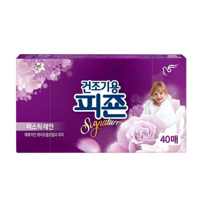 Кондиционер-салфетка для сушки белья Rich Perfume Signature Dryer Sheet Mystic Rain