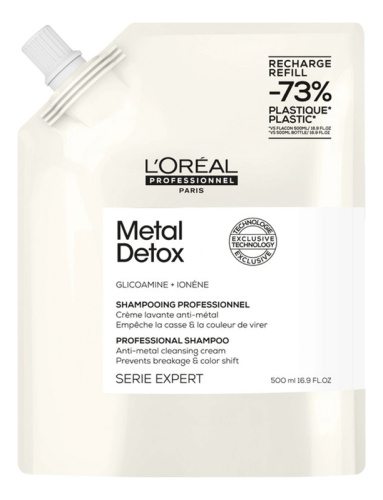 Очищающий крем-шампунь для волос Serie Expert Metal Detox Shampooing: Шампунь 500мл (сменный блок)