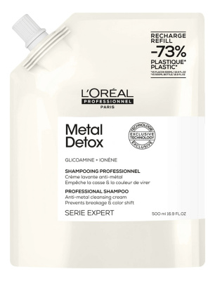 Очищающий крем-шампунь для волос Serie Expert Metal Detox Shampooing: Шампунь 500мл (сменный блок)