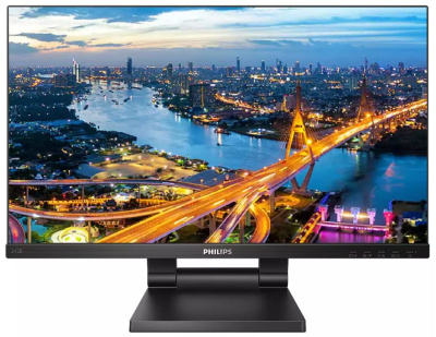 Монитор 23,8" Philips 242B1TC Touch 1920x1080, WLED, 16:9, IPS, 250cd, 4ms, 1000:1, 50M:1, 178°/178°, VGA, HDMI, DP, USB Hub: 3*USB3.2, Speakers, 75Hz