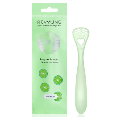 Скребок для языка Revyline Soft, салатовый