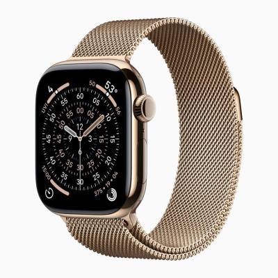 Смарт-часы Apple Watch Series 11 46mm Gold Titanium Case with Gold Milanese Loop (M/L)