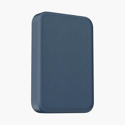 Внешний аккумулятор Keephone Peekaboo MagSafe 10000mAh экокожа (темно-синий)