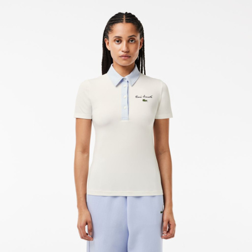 Хлопковое поло Lacoste приталенного кроя