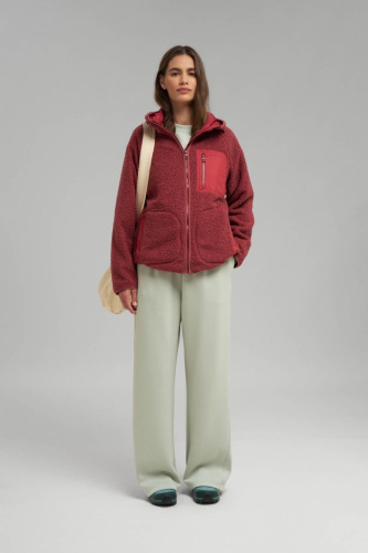 Флисовая куртка с капюшоном