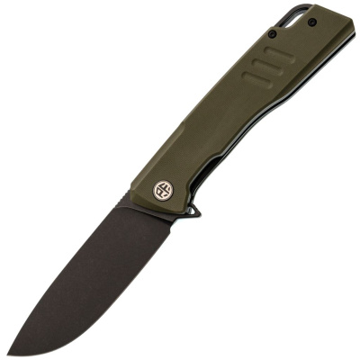 Складной нож Petrified Fish Loco PFB02GRDW, сталь D2, рукоять G10 зеленый