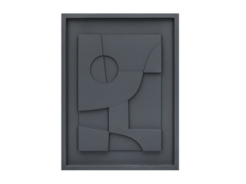 Картина Рельеф Графитовый 45x60