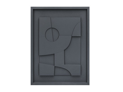 Картина Рельеф Графитовый 45x60